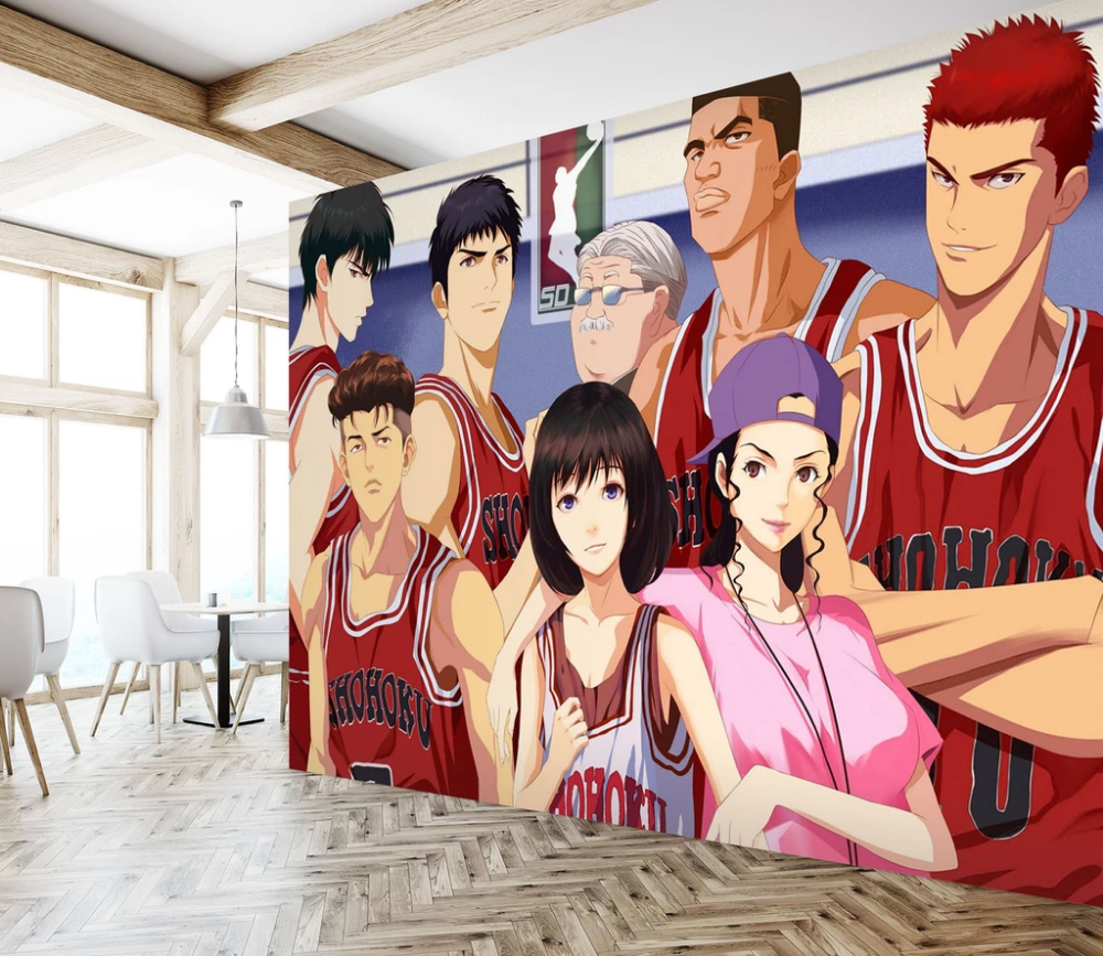 3D Slam Dunk 863 Anime Wall Murals en 2020