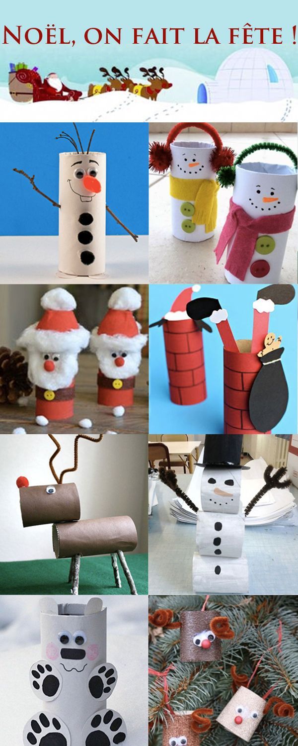 Diaporama: Bricos de Noël : à vos rouleaux de papier-toilette - Enfants - #Bricos #Diaporama #enfants #Noël #papiertoilette #rouleaux #vos #noel2019bricolage