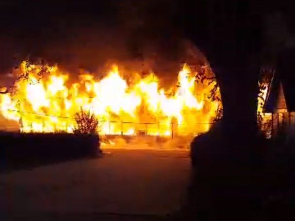 firefighters in ruston are working to put out a blaze at a school