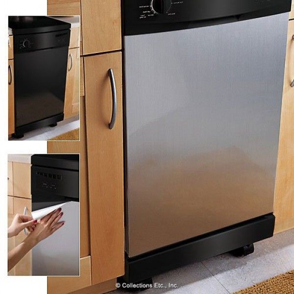 Dishwasher SATIN Stainless Faux Film for appliances.36/" W x 26/" L