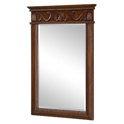 Charlton Home Jeremiah Bathroom Vanity Mirror Finish Brown Teak Mirror Elegant Lighting Mirror Wall