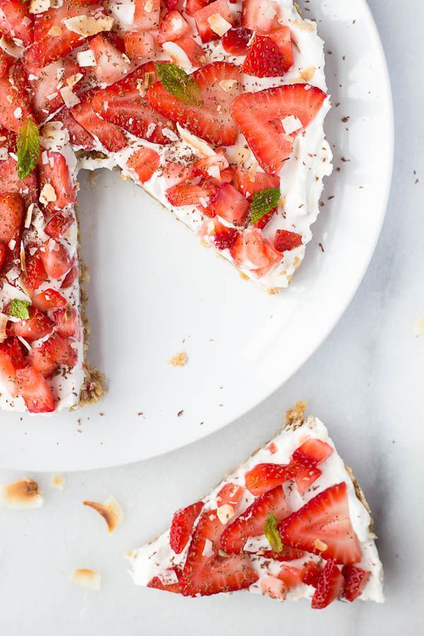 Strawberry Coconut Tart Gluten Free Vegan Recipe Coconut