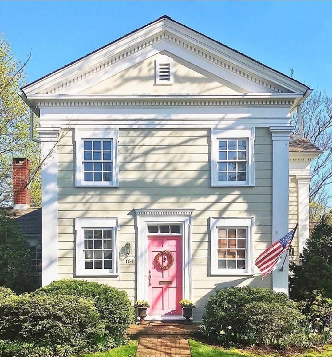 Yellow House Red Door Yellow House Exterior Red Door House Outside House Colors