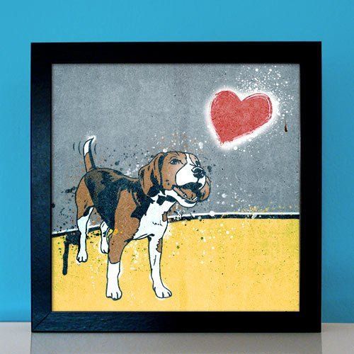 Pitbull american terrier Hund Bild Popart Foto pop-dogs Portrait Porträt Poster