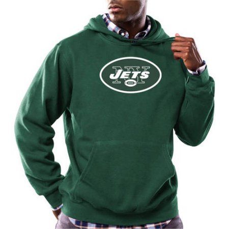 NFL Men's New York Jets Tek Patch Fleece Hoodie, Size: XL Official New York Jets Hoodies, Jets Sweatshirts, Fleece