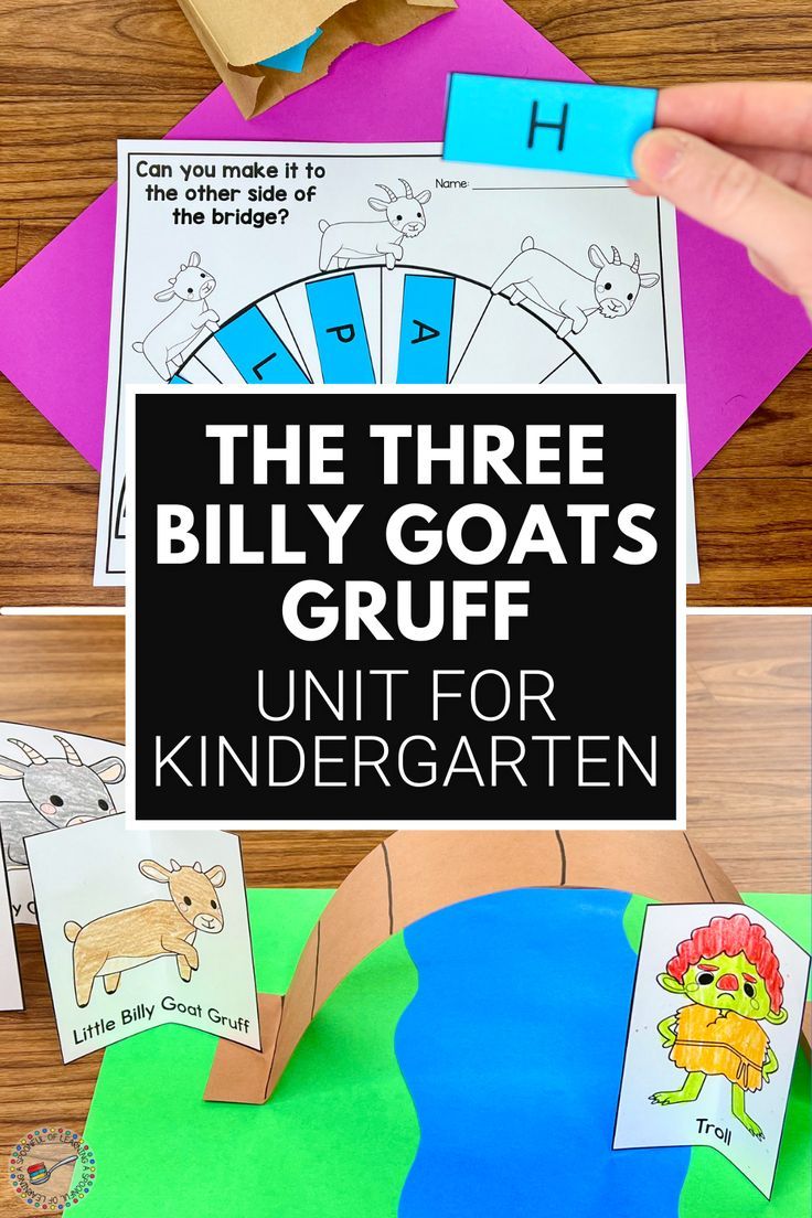 Two themed learning activities for The Three Billy Goats Gruff