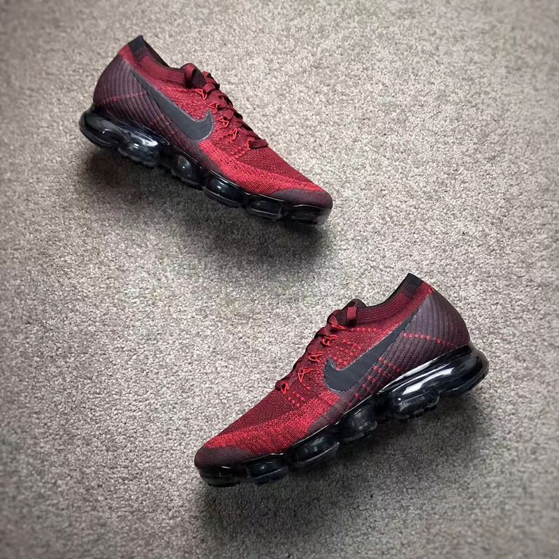 vapormax flyknit dark team red