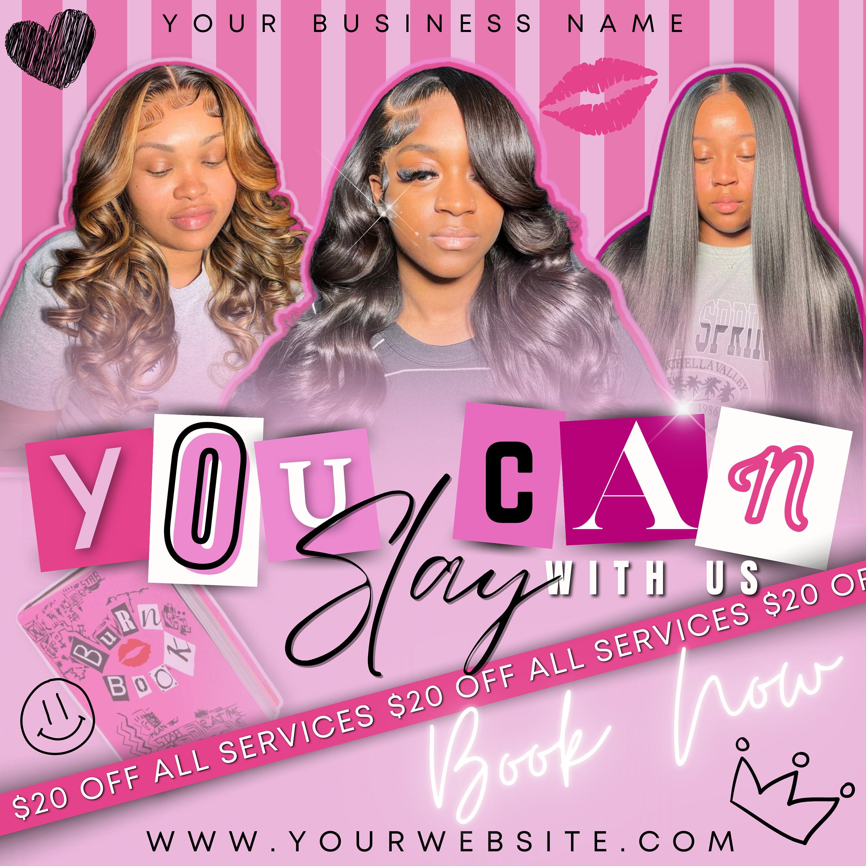 You Can Slay With Us Hair Braider Flyer Editable Template Etsy In you-can-slay-with-us-hair-braider-flyer-editable-template-etsy-in