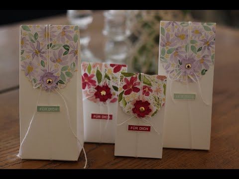 ???? Anleitung für Tüten in verschiedenen Größen mit Produkten von Stampin'Up! #cardkit