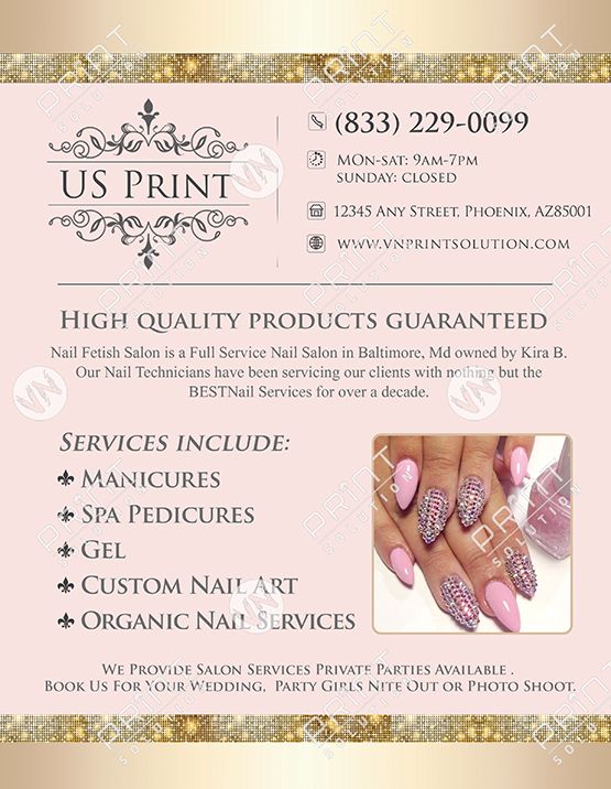 NMN2-14-Front - Menu 2 Views - Nails Salon Archives - Printing For