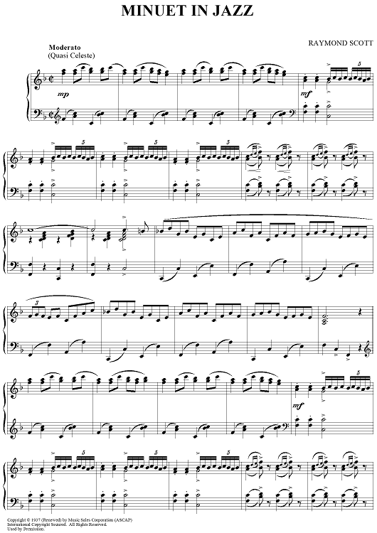 minuet in jazz sheet music preview page 1 music pinterest piano solo sheet music free printable