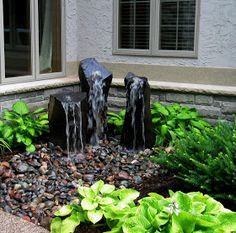 Pondless Water Fountain Such An Elegant Piece Waterfall Add A Pondless Water Fountain Such An Elegant Piece Waterfall Add A Natural Feel To Any Backyard Waterfountains Fountains