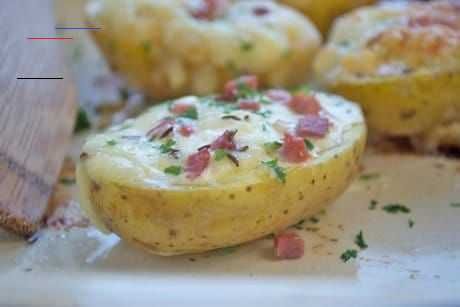 Gebackene Käse-Kartoffelhälften - #carneconpapas - Super ...