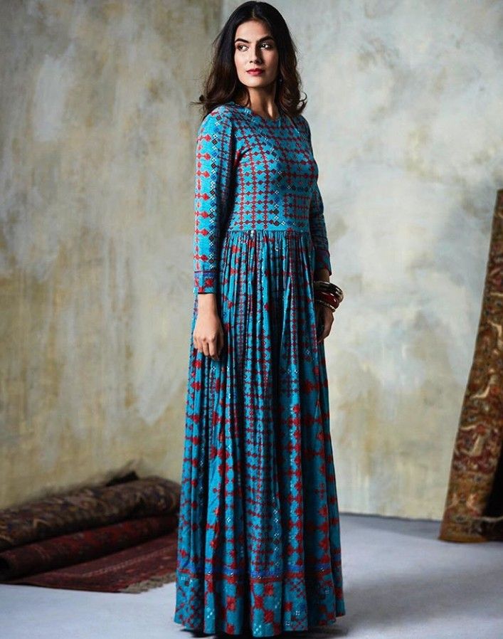 Beautiful printed Satin-Silk Long dress. Superb prints and placements | Dresses, Maxi dress