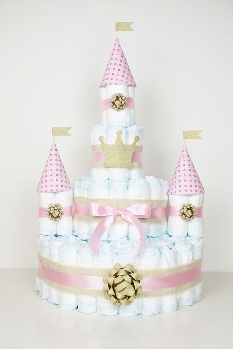 Windeltorte für kleine Prinzessinnen
