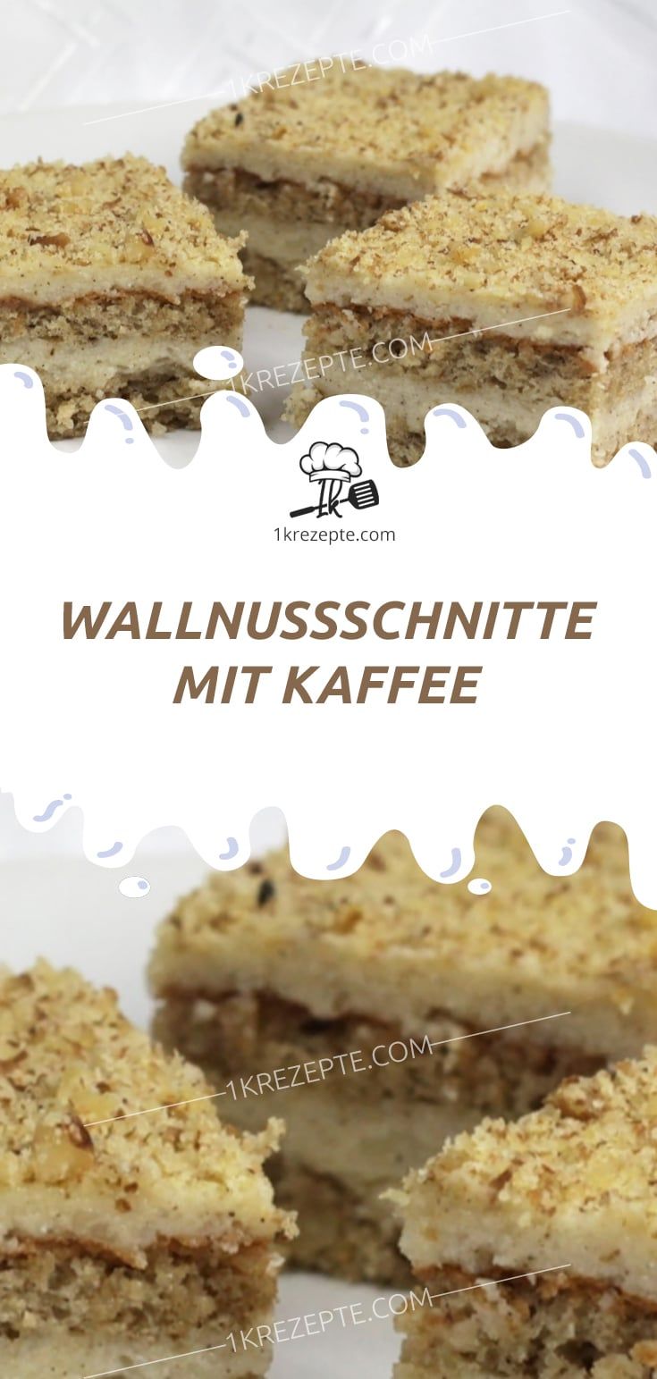WALLNUSSSCHNITTE MIT KAFFEE #espressocoffee