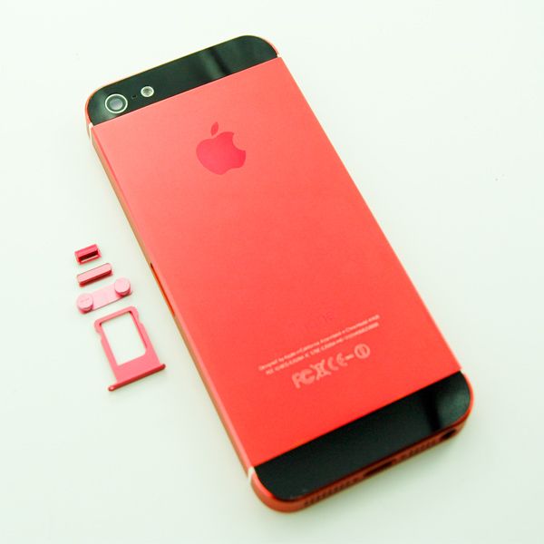 Iphone 5 Red Color Kit Conversion Housing Replacement Http Smartfixparts Com Iphone Parts Iphone 5 Parts Iphone 5 Colorkitpinkblack Html