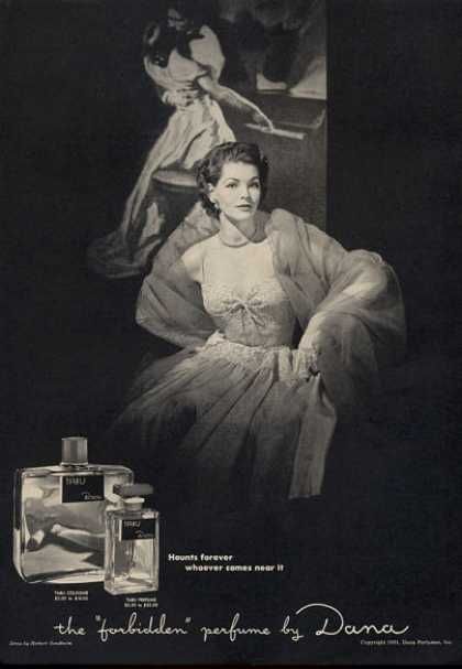 Dana Tabu Perfume Bottle 1951 With Images Perfume Ad