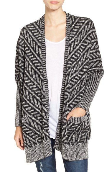 Sun & Shadow Texture Knit Boxy Cardigan available at Sun & Shadow Texture Knit Boxy Cardigan available at
