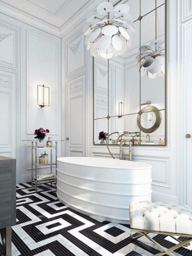 Click for more ideas: #luxurybathroom #bathroomdesign #modernbathroom #bath #bathroom #bigbathroom #luxurydesign #luxuryhome #luxurydecor #interiordesign #homedecor Zen Bathroom, Bathroom Layout, Modern Bathroom, Small Bathroom, Bathroom Ideas, Bathroom Designs, Tile Layout, Neutral Bathroom, Industrial Bathroom