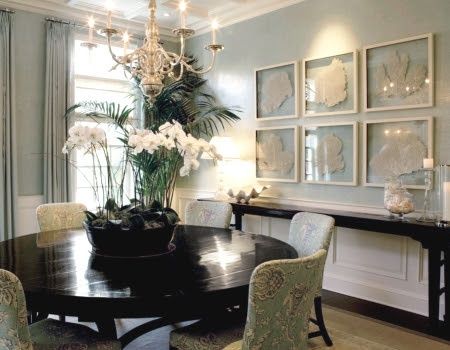 Beautiful Orchid Centerpiece Speisezimmereinrichtung Esszimmer Wände Elegante Abendessen
