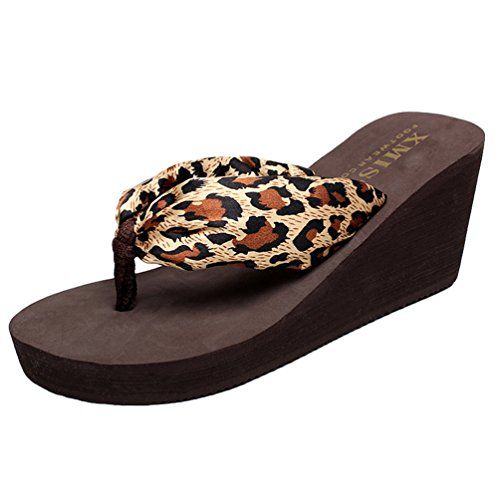 Plage Satiné Compensées Chaussures Tongs Youjia Boho Femmes De Été 2EDYHWI9