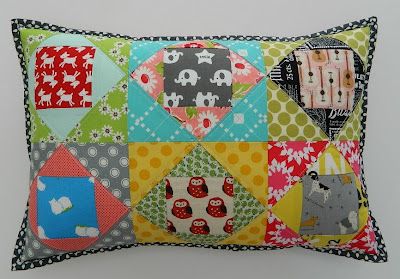 Quilt pillow case, Quilted pillow Patchwork pillow covers with handmade