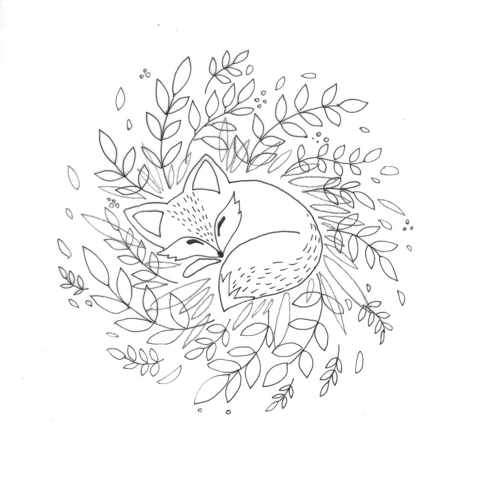 MichaelsResolution Announcement – Natalia Nazarian Hand Embroidery Patterns, Embroidery Projects, Cross Stitch Embroidery, Embroidery Stitches, Embroidery Designs, Geometric Embroidery, Colouring Pages, Coloring Books, Fuchs Illustration