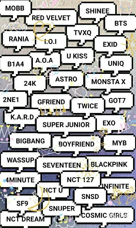 Kpop Bts Got7 Nct 4minute Blackpink Wassup Boyfriend Myb