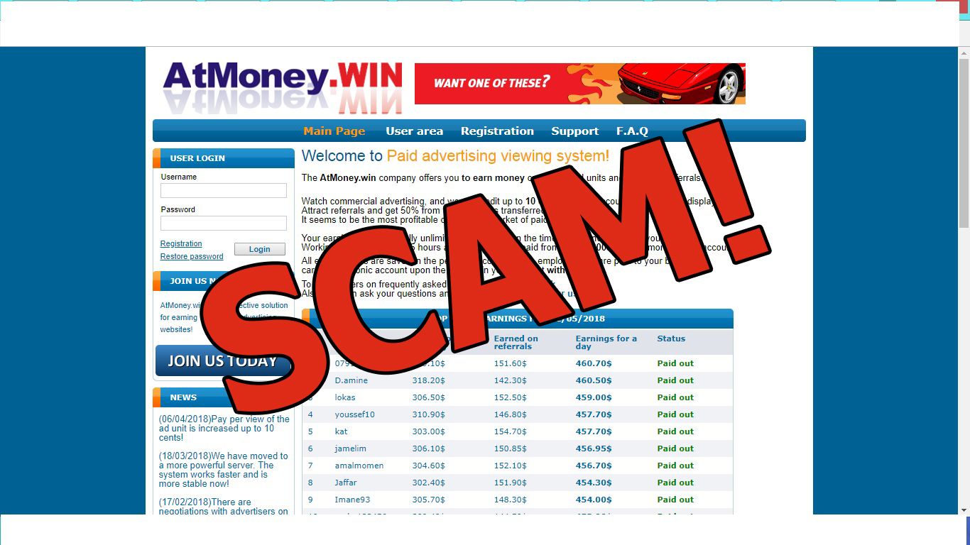 Atmoney Win Is Like A Pay Per Click Program Which Can Let You Earn 10 Atmoney Win Is Like A Pay Per Click Program Which Can Let You Earn 10