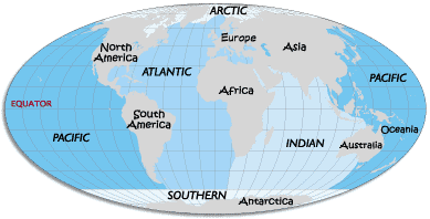 Geography Of The Ocean And The Structure Of Planet Water Marinebio Org Geography For Kids Ocean Ecosystem Geography