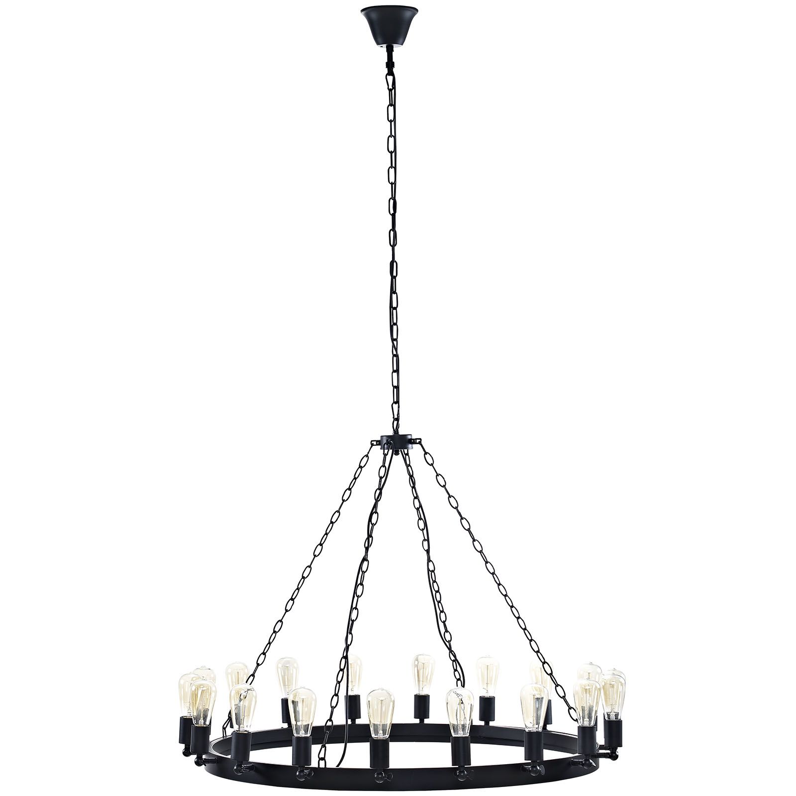 Teleport Chandelier Industrial Modern Chandelier Black Coated Steel Frame Adjustable Teleport Chandelier Industrial Modern Chandelier Black Coated Steel Frame Adjustable