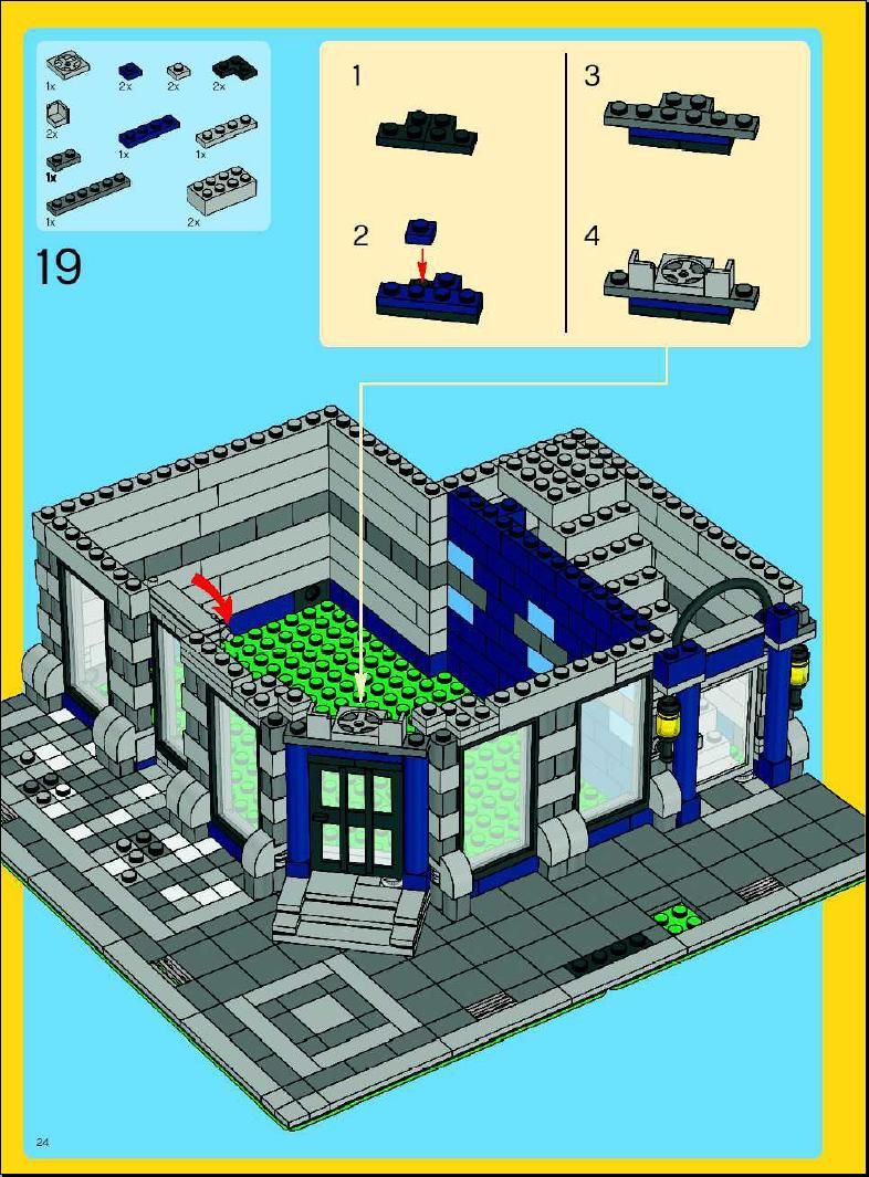 LEGO Instructions for set 10182 Cafe Corner, Advanced models - Modular Buildings Collection