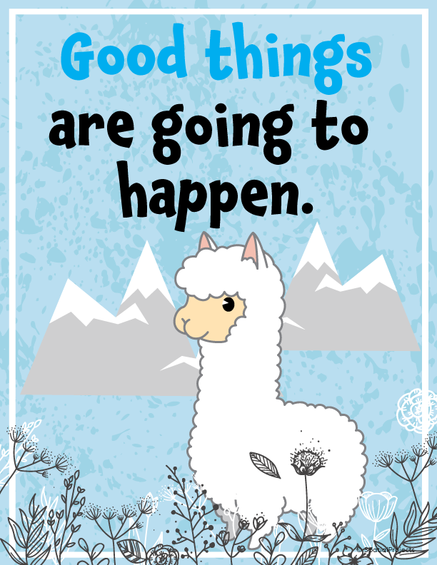 Llama Quote / Llama Classroom Decor Motivational Posters / Discover and share llama quotes