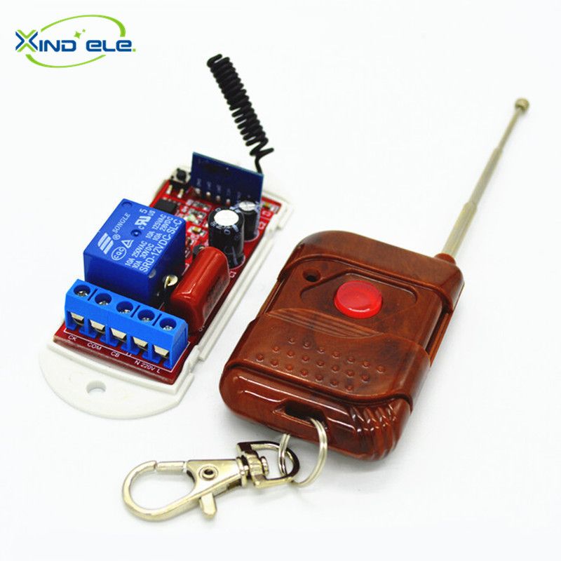 XIND ELE 1 Way Wireless Remote Control Light Switches AC 110V - 220V