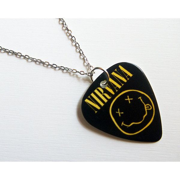 Nirvana Inspired guitar pick earring and pendant set
