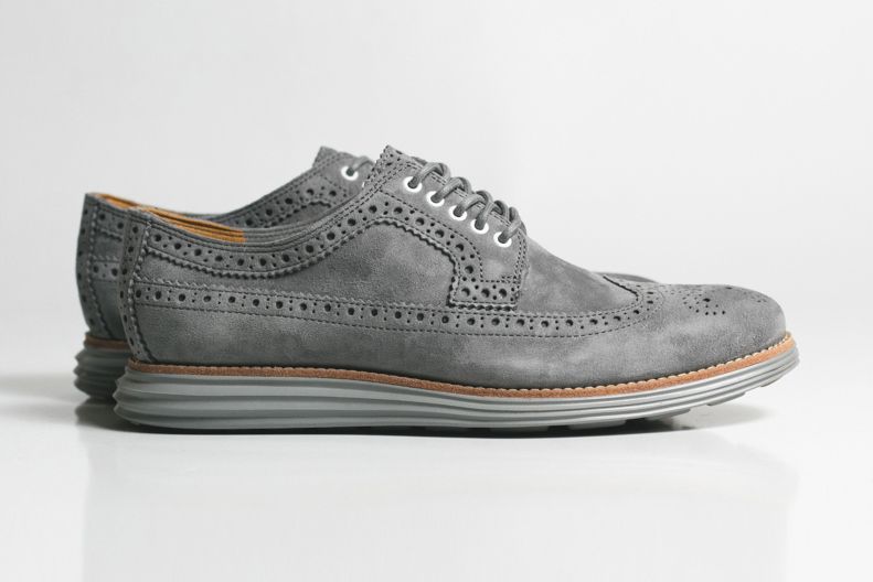 cole haan grey suede shoes