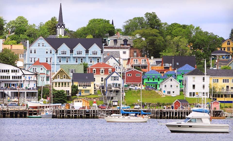 Lunenburg, Nova Scotia - I am told it is one of the most beautiful places in all… Lunenburg Nova Scotia, Lunenburg Ns, Lunenburg Canada, Places To See, Places To Travel, Travel Destinations, Mahone Bay, Site Restaurant, Nova Scotia