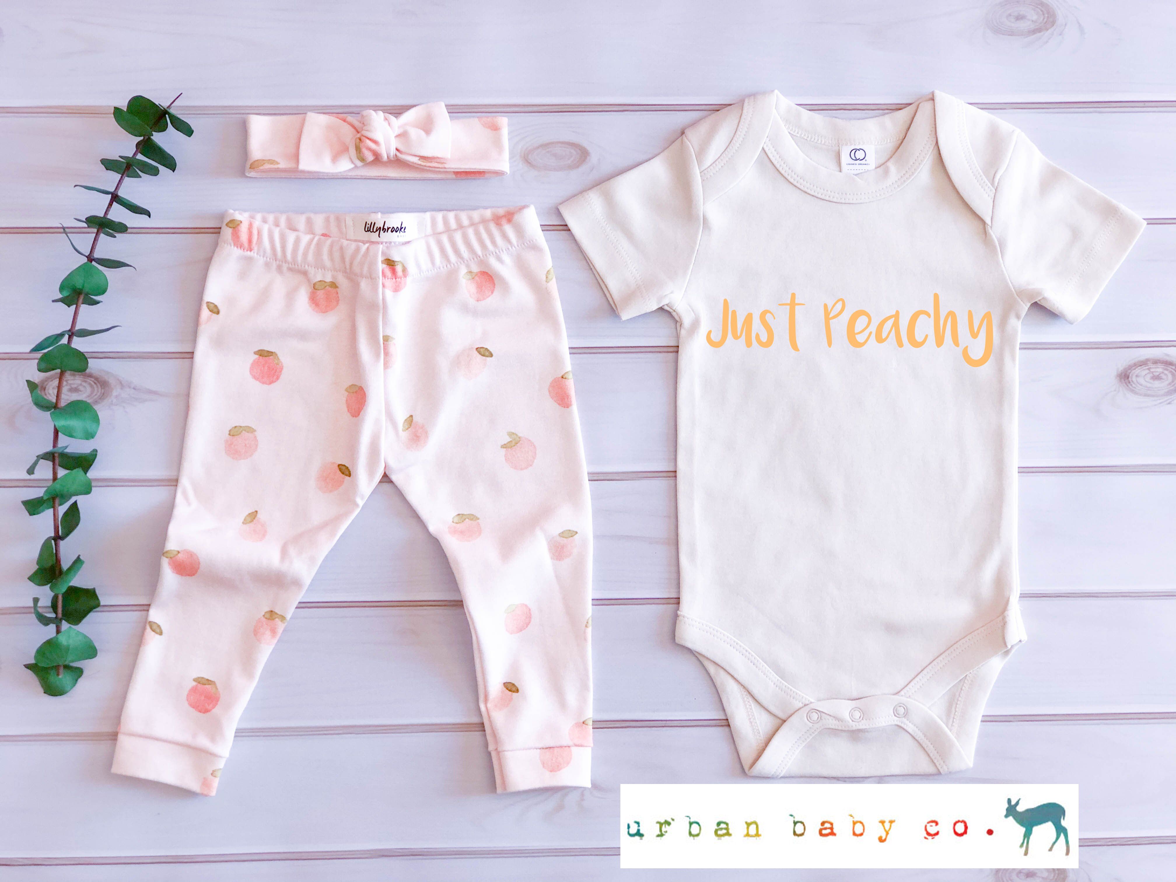 Newborn Baby Girl Watercolor Heart Print Romper+Headband Bodysuit Outfit Clothes