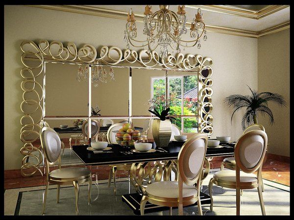 Dining Room By Ryosakazaq Dining Room Wall Decor Mirror Dining Room Mirror Decor