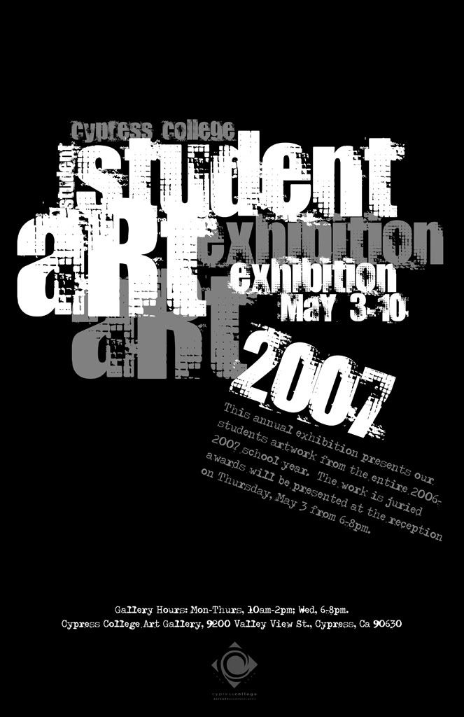 Brusky Student Art Exhibition Poster Brusky Student Art Exhibition Poster