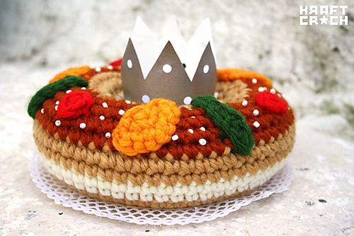 Roscón De Reyes últimas Calorías Manualidades Comida De Ganchillo Manualidades De Hilo