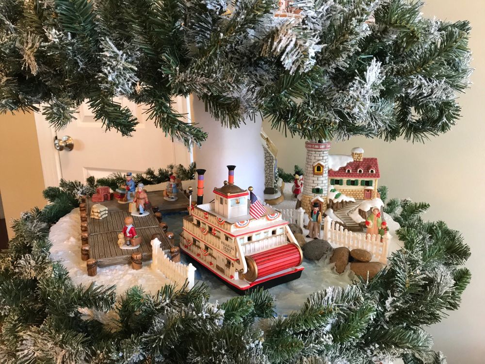 MultiTier Village Display Hot Wire Foam Factory Christmas village
