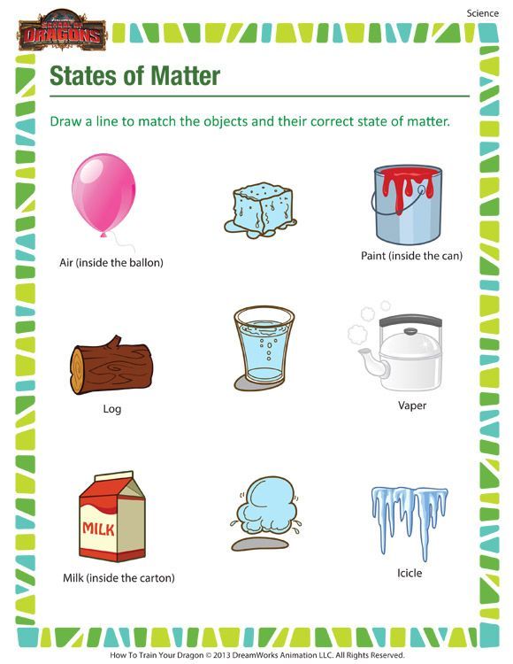 States Of Matter | Worksheets Samples