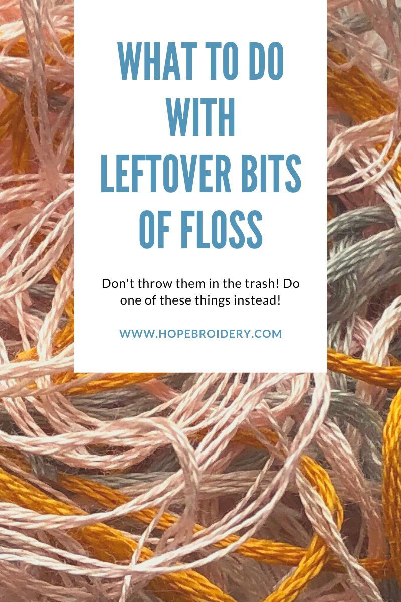 Learning embroidery, but not sure what to do with all those bits of floss you're left with when you're finished? I've got a list for that! Embroidery Flowers, Embroidery Stitches, Embroidery Patterns, Hand Embroidery, What To Do With Embroidery Floss, Embroidery For Beginners, Embroidery Projects, Urban Threads Embroidery, Drunkards Path Quilt