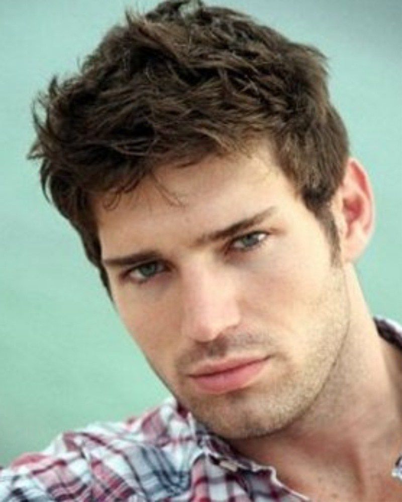 Lekker Kort Kapsel Met Bakkebaarden Brown Hair Men Mens