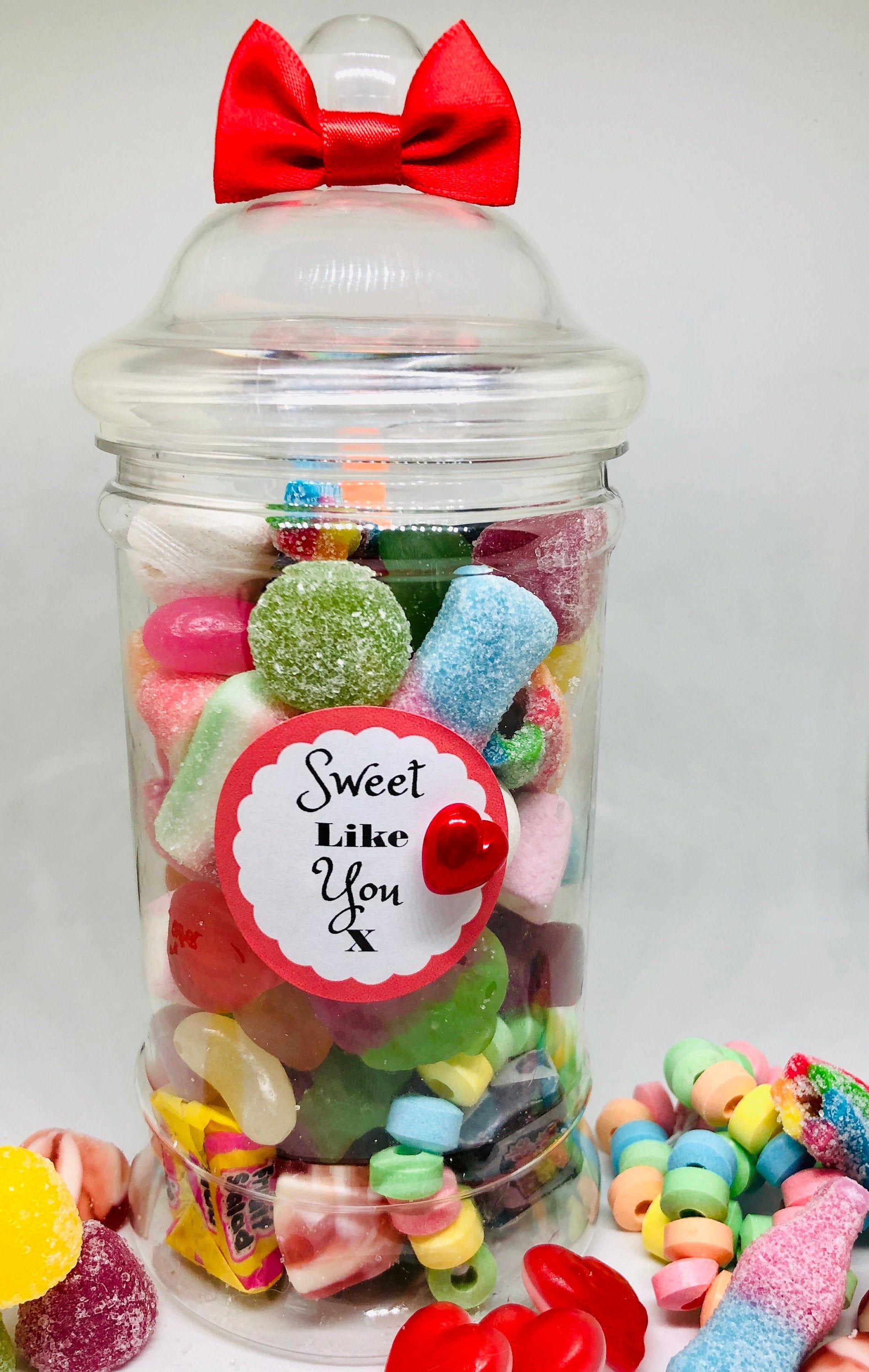 Valentines day sweet jar. Pick N mix Victorian style jar