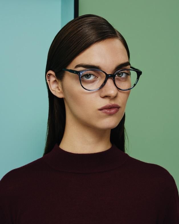 Glasses brunette students piercing