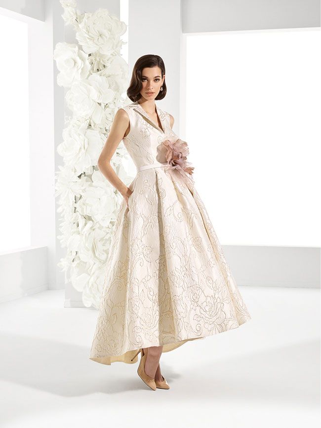 abito nuziale vintage 2017 lunghezza midi pepe botella | boda