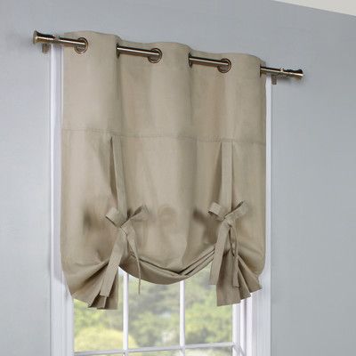 Alcott Hill Hopedale Thermal Lined Curtain Panel In 2021 Tie Up Curtains Curtain Decor Curtains